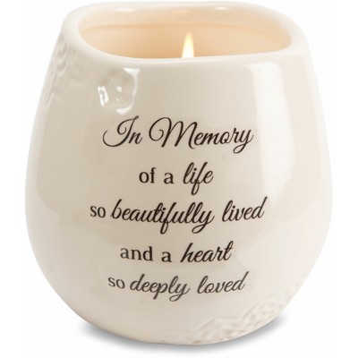 Pavilion Gift Company - Memory - 8 oz - 100% Soy Wax Candle Scent: Tranquility - Flame Candles