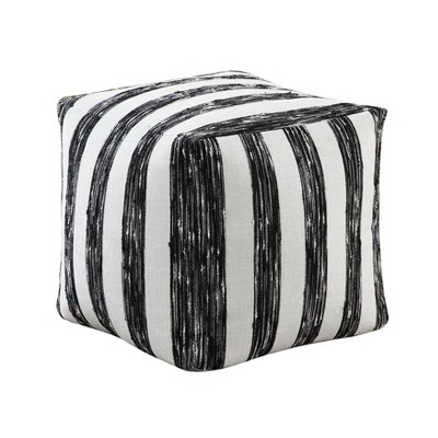 Vynxaria Cylindrical Chenille Pouf ¨C Modern Ottoman & Versatile Footstool