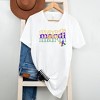 Simply Sage Market Women's Mardi Stacked Cursive Short Sleeve Graphic Tee - 3 of 3