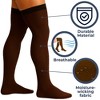 Mojo Men’s Opaque 20–30mmHg Compression Stockings, Thigh High w/ Silicone Band – Medical Support, Circulation, Varicose Veins, M2017 - 4 of 4