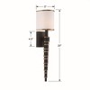 Crystorama Lighting Sloane 1 - Light Sconce in  Vibrant Gold/Black Forged - 4 of 4