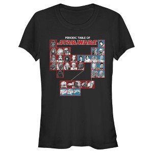 Juniors Womens Star Wars Hero Periodic T-Shirt - 1 of 3