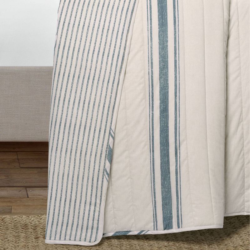 Farmhouse Striped Reversible Quilt Bedding Set - Lush Décor, 5 of 15