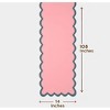 Folkulture 14" X 108" Table Runner Scallop Cotton - Laguna Blush - 3 of 4