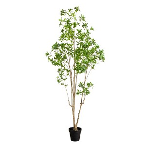 Nearly Natural 8-ft Artificial Minimalist Japanese Pieris Tree - 1 of 1