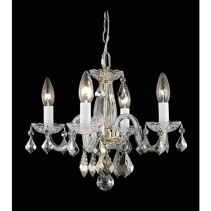 Elegant Lighting Azalea Collection Pendant D15in H12in Lt:4 Gold Finish - 1 of 3