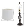Hastings Home Spiral Cage Design Table Lamps and Floor Lamp Set – Bronze Metal, 3 Pieces - 4 of 4
