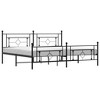 vidaXL Metal Bed Frame with Headboard and Footboard Black 76 in.x79.9 in. King - 2 of 4