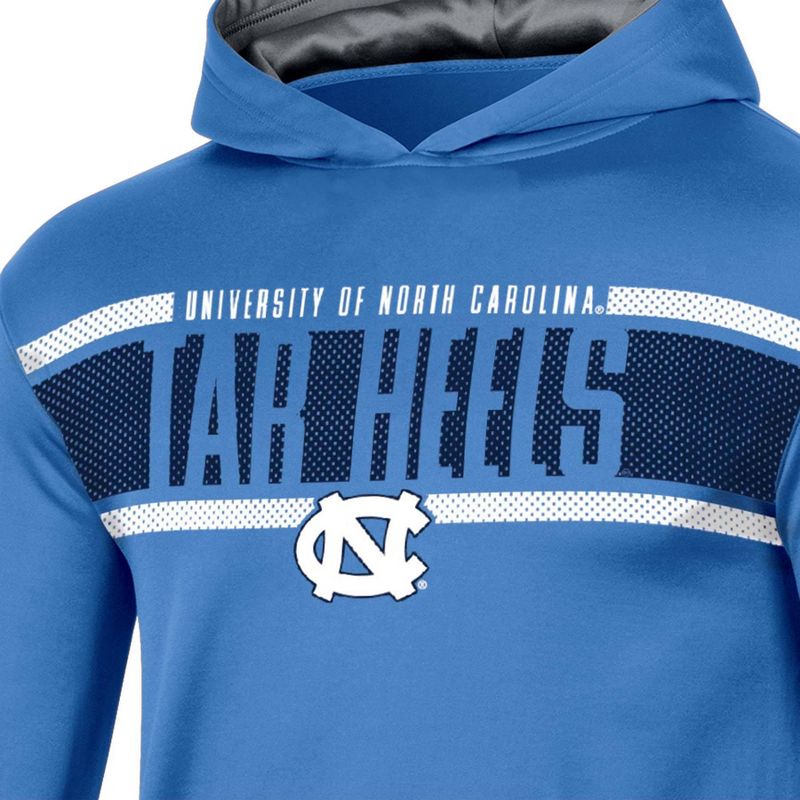 NCAA North Carolina Tar Heels Boys&#39; Poly Hooded Sweatshirt, 3 of 4