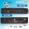 Pyle 2-Ch Bluetooth Power Amp - 2000W Rack Mount Pro Audio Receiver w/ LCD, Bridge Mode, Cooling Fan - Model PTA1000BT, Black, 1 Count - 2 of 4