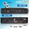 Pyle 2-Ch Bluetooth Power Amp - 2000W Rack Mount Pro Audio Receiver w/ LCD, Bridge Mode, Cooling Fan - Model PTA1000BT, Black, 1 Count - image 2 of 4