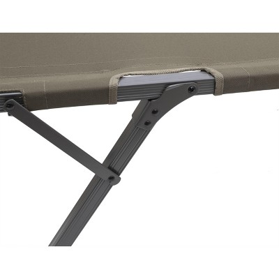 Large Clay Powder-Coated Aluminum Camping Cot
