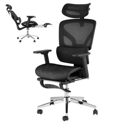 Ergonomic Mesh Office Chair with Footrest,Adjustable Armrests, Dynamic Lumbar Support,High Back Design,Desk Chair for Home Office