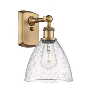 Bristol Glass - 1 Light Wall Sconce In Industrial Style-11.25 Inches Tall and 8 Inches Wide - 1 of 1