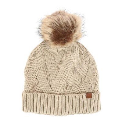 David & Young Women's Satin Lined Beanie Cuff Cap