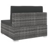 Middle Seat  PE Rattan, Polyester, Powder-Coated Steel Medium  vidaXL - 4 of 4