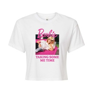Women's - Barbie - Taking Some Me Time Cropped Graphic T-Shirt - 1 of 4