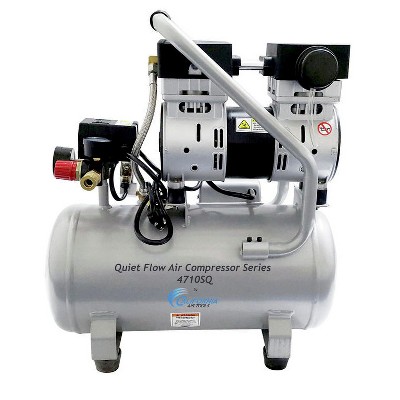 California Air Tools CAT-4710SQ 1 HP 4.7 Gallon Quiet and Oil-Free Steel Tank Wheelbarrow Air Compressor