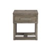 Signature Design by Ashley Loyaska End Table with USB Charging, Brown - 4 of 4