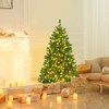 Tangkula 4.5FT Christmas Tree Pre-Lit Hinged Artificial Xmas Tree with Sturdy Metal Stand - 2 of 4