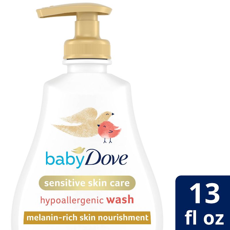 Baby Dove Melanin Rich Skin Nourishment Sensitive Skin Care Hypoallergenic Wash - 13 fl oz, 1 of 13