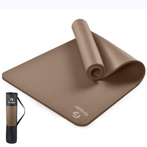 Gruper Thick Yoga Mat Non Slip, Large Size 72" L x 32" W x 0.6" TH, Premium Exercise & Fitness Mat with Carrying Strap and Bag, Workout Mats for Home - 1 of 4