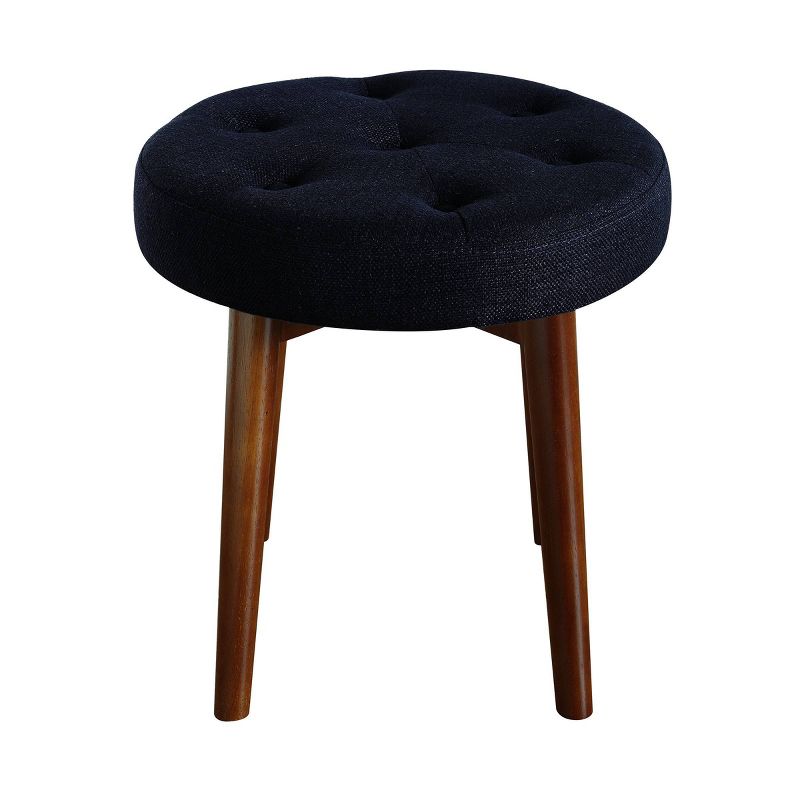 Penelope Round Tufted Stool - Adore Décor, 1 of 6