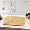 Large Bamboo Cutting Board with Juice Groove, Heat-Resistant Chopping Board, Durable Lightweight Kitchen Essential - 3 of 4