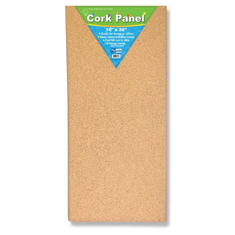 Flipside Products Cork Panel, 16" x 36", 1 of 2