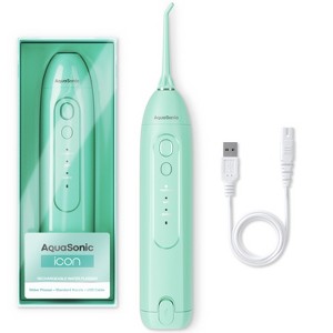 AquaSonic Icon Electric Water Flosser - Rechargeable, Included Jet Tip, Charging Cord, Home & Travel Use - 1 of 4