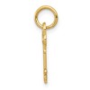 Black Bow Jewelry 14k Yellow Gold, Hannah Collection, Mini Initial G Shamrock Key Charm - 2 of 4