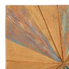 Teak Wood Starburst Handmade Radial Wall Decor Brown - Olivia & May - 3 of 4