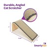 SmartyKat Scratch Scroll Sisal & Carpet Curled Cat Scratcher for Indoor Cats & Kittens, Features Feather Toy for Play, Looped Carpet Material - 2 of 3