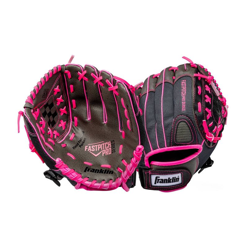 Franklin Sports PVC Windmill Series Right Handed Thrower Softball Glove - Gray/Pink Mesh (11.0"), 2 of 4