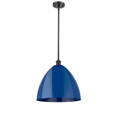 Plymouth Dome - 1 Light Stem Hung Pendant In Industrial Style-16.75 Inches Tall and 16 Inches Wide