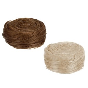 Unique Bargains DIY Christmas Halloween Gnome Beard Fluffy Plush Faux Fur Ribbon 2 Pcs - 1 of 4