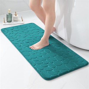 Evideco French Home Goods 3D Pebble Memory Foam Bath Mats - Bath Mat, Runner Mat, and Contour Mat Available in 10 Colors - 1 of 4