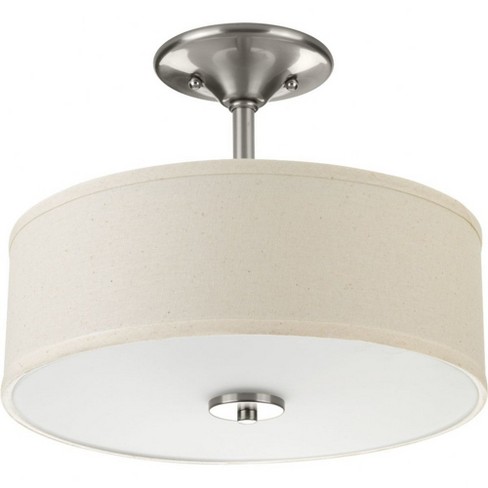 Progress Lighting, Inspire Collection, 2-light Semi-flush Mount ...