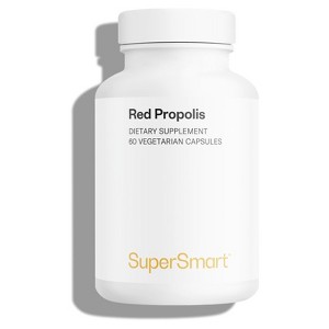 SuperSmart Red Propolis 800mg per Day - Natural Red Propolis Brazil Supplement | Non-GMO & Gluten Free - 60 Vegetarian Capsules - 1 of 1