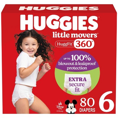 Huggies Little Movers HuggFit 360 Diapers