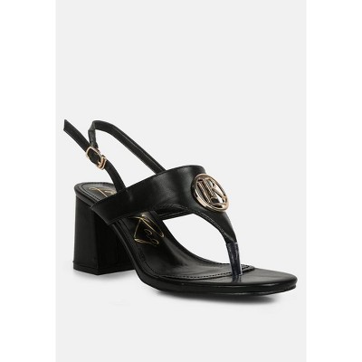 Monde Block Heel Thong Sandals