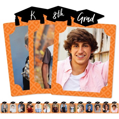 Big Dot of Happiness Orange Grad - Best is Yet to Come - 8 x 10 inches K-12 School Photo Holder - DIY Graduation Party Decor - Picturific Display