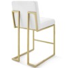 Modway Privy Gold Stainless Steel Upholstered Fabric Counter Stool Set of 2 - 3 of 4