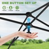 10'x10' Pop Up Canopy Tent, Instant Outdoor Canopy with 3 Sidewall, Portable Sun Shelter - 3 of 4
