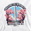 Men's The Washington National Monument Cherry Blossoms Crewneck Sweatshirt - 2 of 4