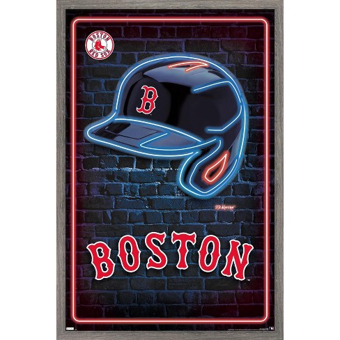 Trends International Mlb Boston Red Sox - Fenway Park 22 Framed Wall Poster  Prints White Framed Version 22.375 X 34 : Target