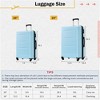 FATMOON 2-Piece Luggage Set with Expandable Spinner Wheels ABS Lightweight Suitcase with TSA Lock - 20", 24" for Travel - 3 of 4