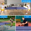 VYNXARIA 8ft Mid-Size Table Tennis Table Foldable & Portable Ping Pong Table Set for Indoor Games with Net, 2 Table Tennis Paddles and 3 Balls - 3 of 4