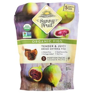 Sunny Fruit, Organic Dried Figs, 5 Portion Packs, 1.76 oz - 1 of 4