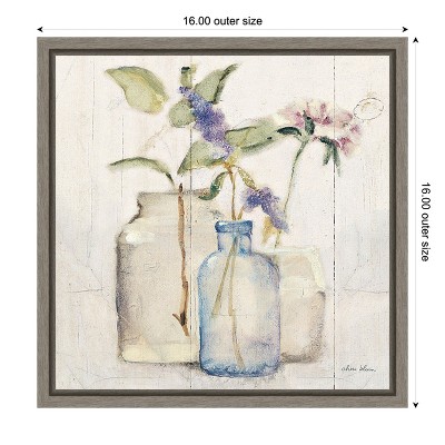 Blossoms on Birch I Canvas Wall Art Print with Frame